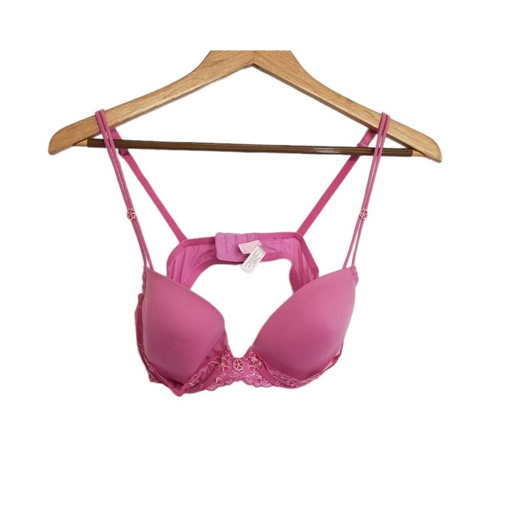 Victoria's Secret Angel Pink Lace Detail Demi Bra Size 36C